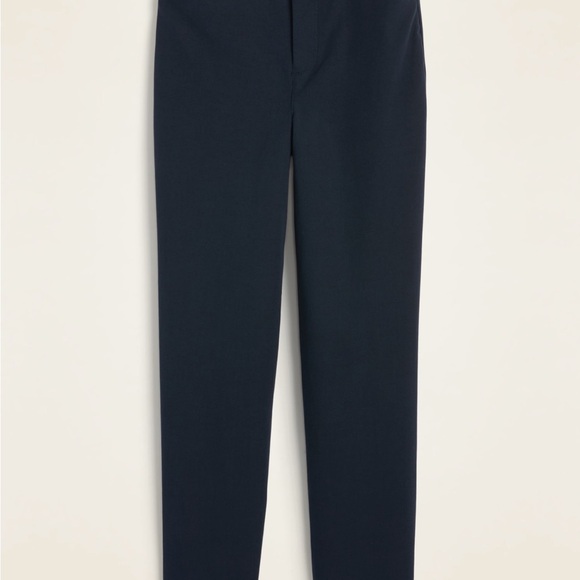 NWT Old Navy High-Waisted Pixie Straight Pants Navy - Picture 4 of 4